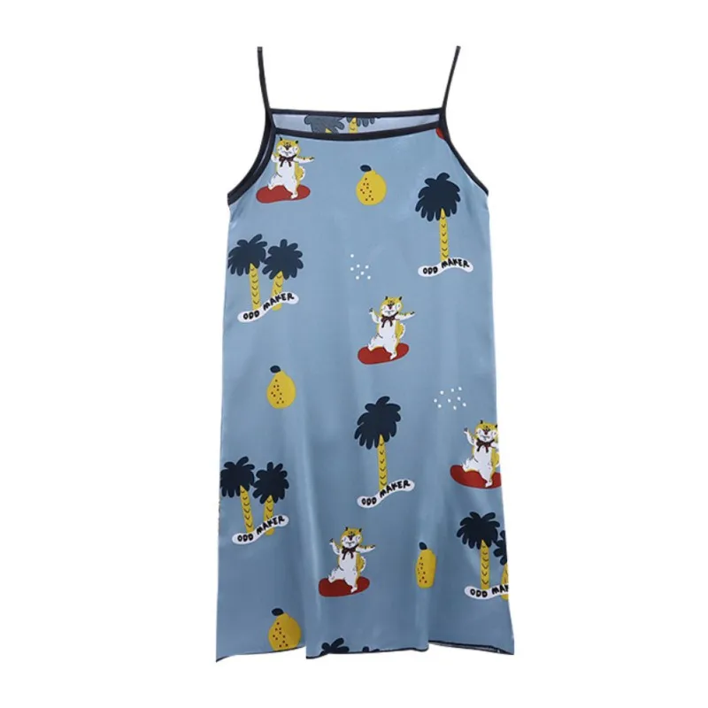 Летняя домашняя одежда для маленьких девочек ночная рубашка детская пижама с