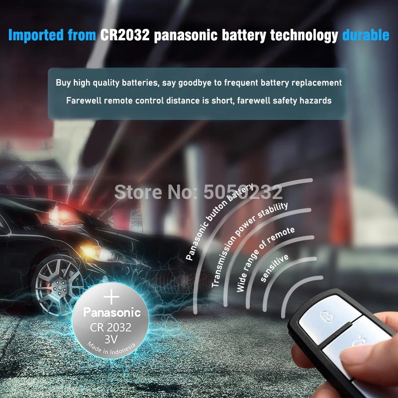 

10PCS/lot PANASONIC Original CR2032 Button Cell Battery 3V Lithium Batteries CR 2032 for Watch Toys Computer Calculator Control