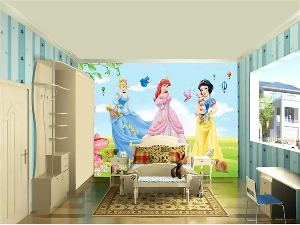 Пользовательские 3d фото обои для гостиной Детские Фрески Цветок Мультфильм