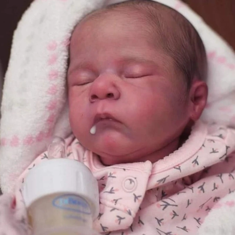 

16" Reborns Doll Kit Unpainted Baby DIY Doll with Head Full Limbs & Body Cloth