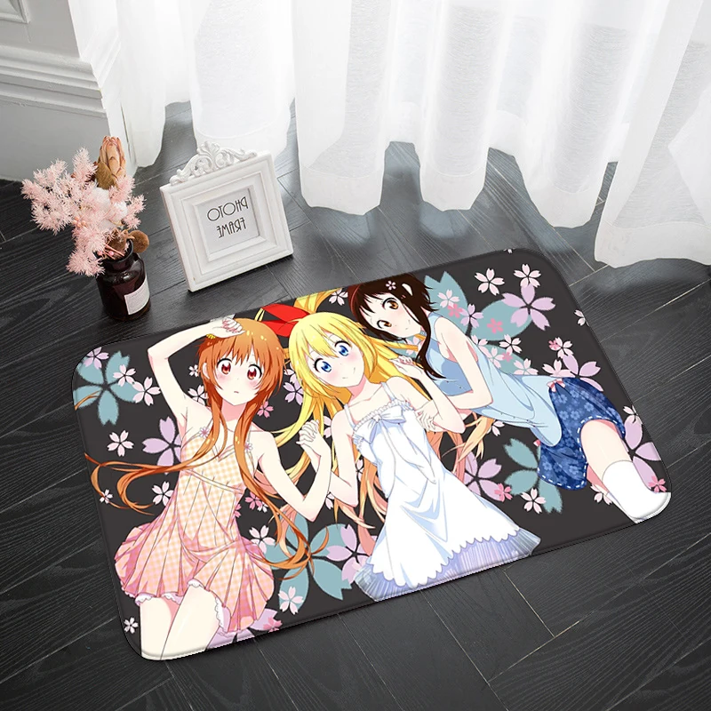Напольный ковер с мультяшным рисунком Nisekoi коврик перед входной дверью 