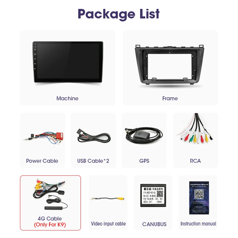 for mazda 6 2006 2012 android car radio multimedia video touch screen speakers navigation 2 din dvd accessories carplay stereo free global shipping