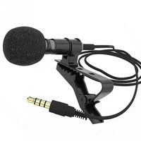 new mini microphone condenser clip on lapel lavalier mic wired for phone laptop for portable mini stereo hifi sound quality