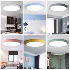 Светодиодный ные потолочные светильники, современный потолочный светильник, для гостиной, спальни, кухни, круглый светильник SurfaceMount, пульт дистанционного управления, диммер СВЕТОДИОДНЫЙ ОД