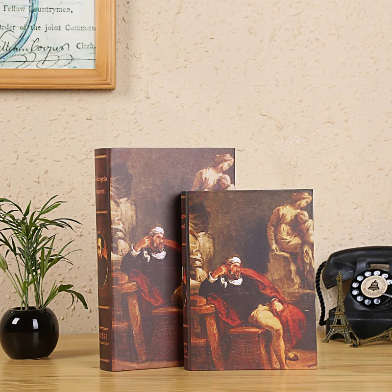 Креативные реквизиты для фотосъемки поддельные книги гостиная кафе офис