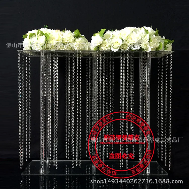 2 шт./лот свадебная кристальная акриловая прозрачная подставка для цветов 31 дюйм