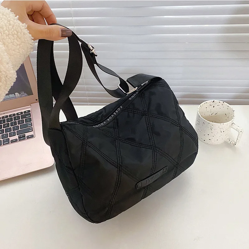 

Brand Nylon Shoulder Bags 2021 Big Capacity Designer Women Handbags Casual Shopper Messenger Bag Female Black Crossbody Tote Bag
