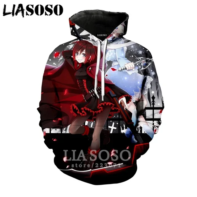 As shown 7 LX 3d принт зимняя новая одежда для мужчин и женщин толстовка Аниме RWBY Толстовка с длинным рукавом Топ Повседневный пуловер в стиле Харадзюку хип-хоп - Цвет: As shown 7
