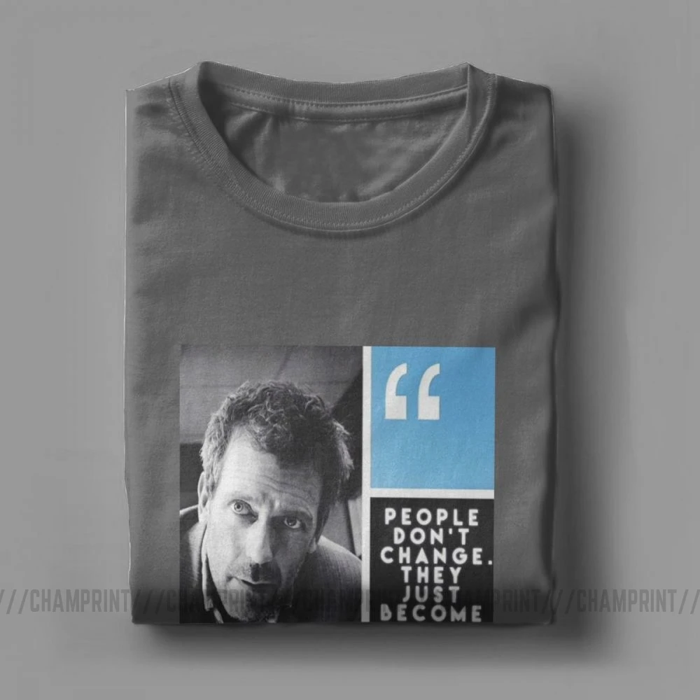 Винтажные футболки с надписью House MD для мужчин Грег грегорий Хаус одежда коротким