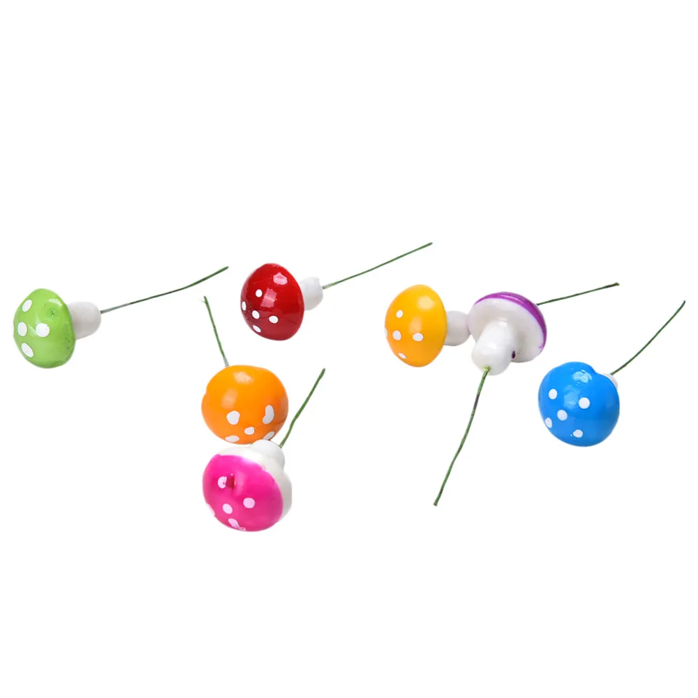 

Resin Crafts Decorations Mushrooms New 10pcs Mini Mushroom Terrarium Figurines Fairy Garden Miniatures Party Garden Ornament