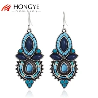 bohemia women earrings brincos 2022 long drop earrings for women ethnic fashion jewelry bisuteria blue black red gift