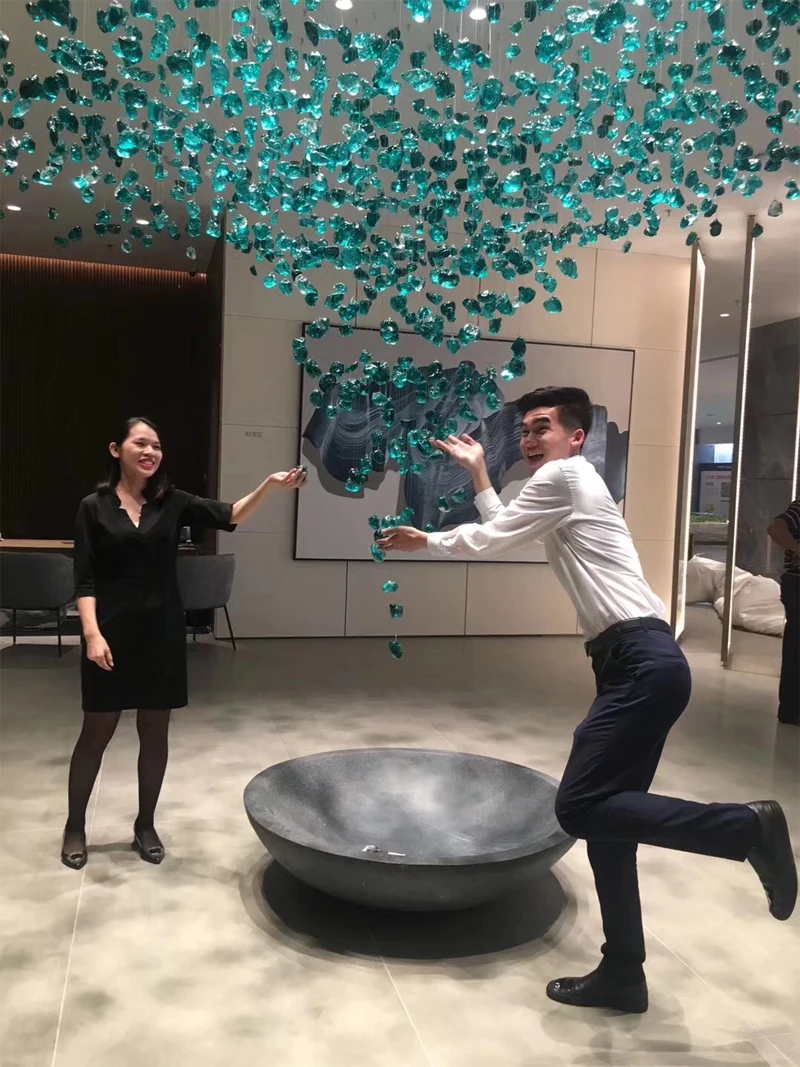 Крупная Инженерная люстра на заказ гостиничная вилла Клубное освещение для лба