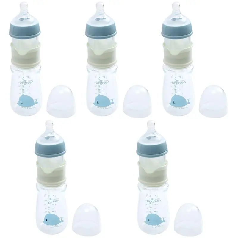 

5pcs Multipurpose Baby Bottle Milk Powder Container for Home Travel Outdoor 240ml
