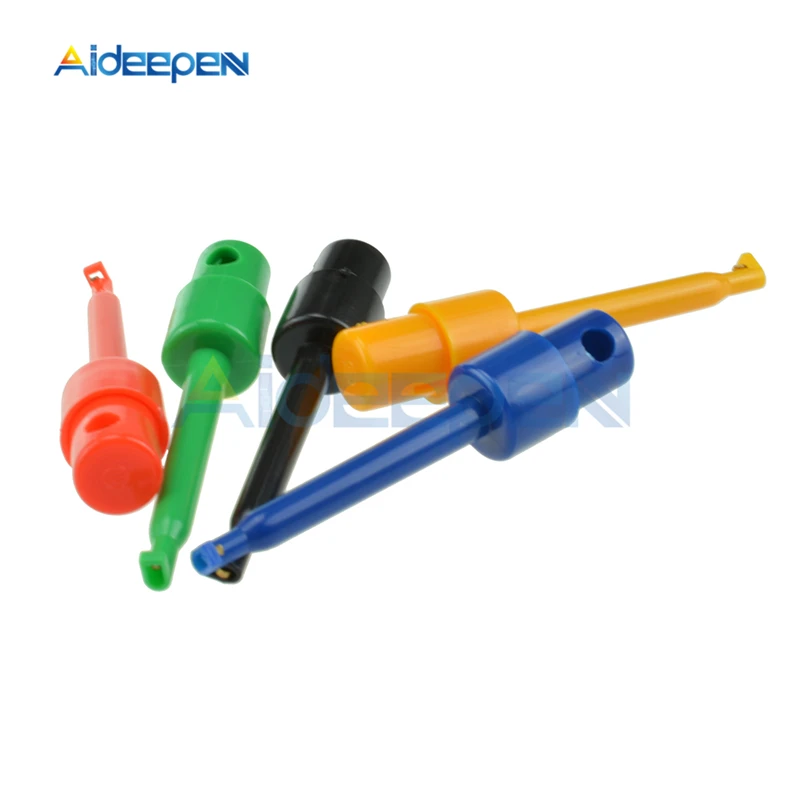 Набор электронных щупов 10 шт./лот проводной мини-мультиметр с крючком для