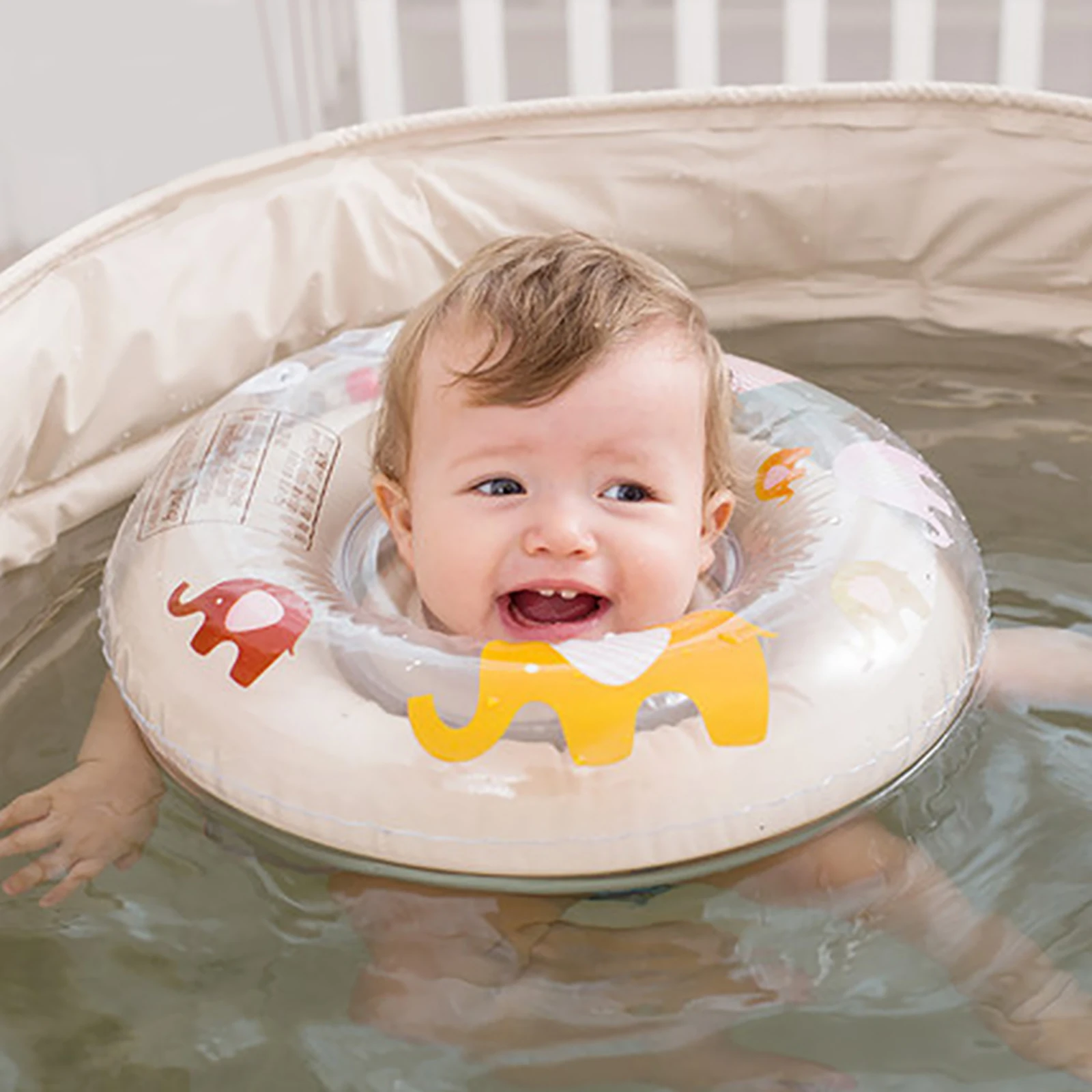 Детское плавательное кольцо с мультяшным рисунком спасательное Надувное