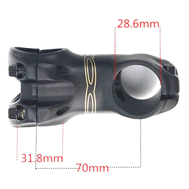 

ZOOM 1 Pcs Aluminum Alloy MTB Bike Bicycle Stem & 1 Pcs Mountain Bike Aluminium Alloy AL6061 Handlebar