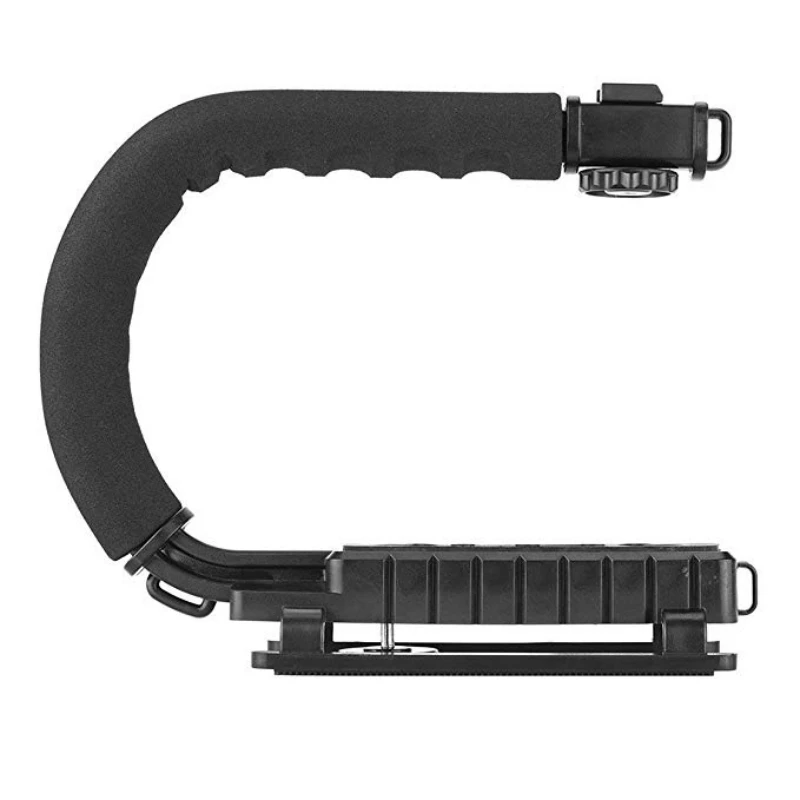 3 Shoe Mounts U/C Shaped Bracket Holder Handle Handheld Video Action Stabilizer Grip for Canon Nikon Sony DSLR Camera Camcorder |