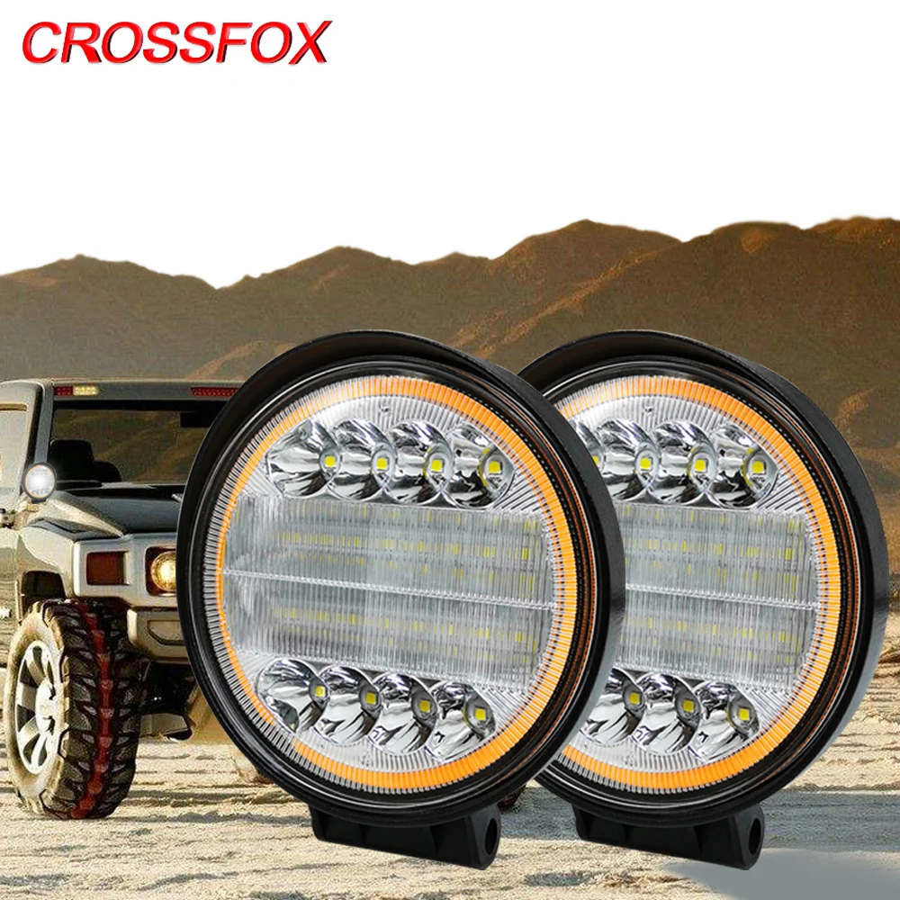 Светодиодный рабочий светильник CROSSFOX 72 Вт с ангельскими глазками для тракторов
