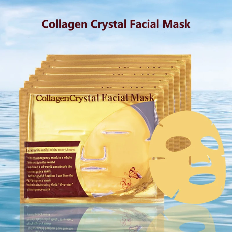 20 шт. отбеливающая маска для лица ухода за кожей Золотая против морщин старения