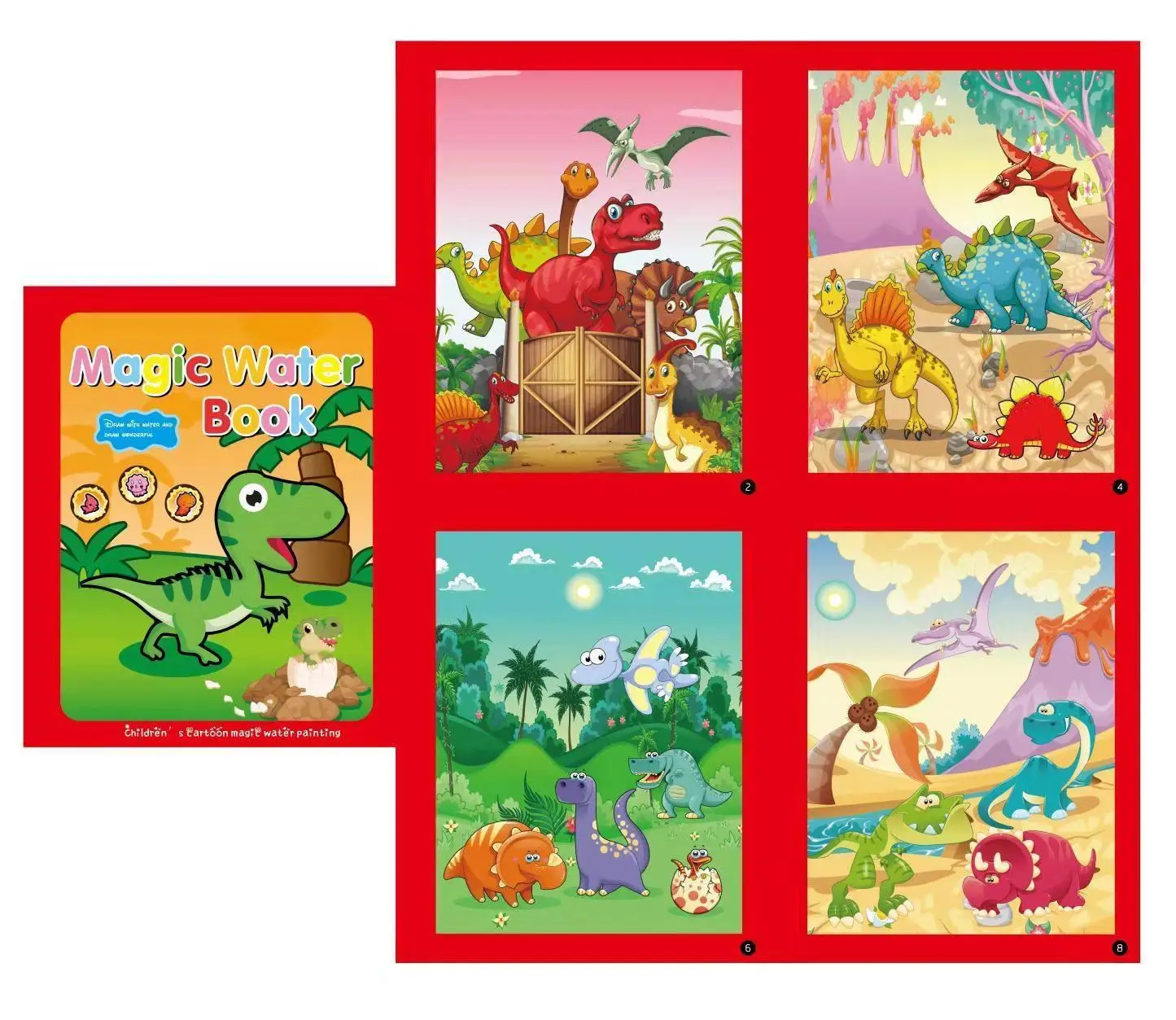 Новые продукты книжка раскраска Магические рисунки ручка для рисования доска