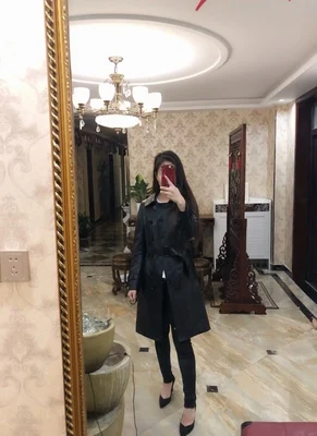 AYUNSUE Натуральная овечья кожа, пальто для женщин, уличная одежда, длинные пуховики, осенне-зимняя куртка, женские Куртки из натуральной кожи MY3731