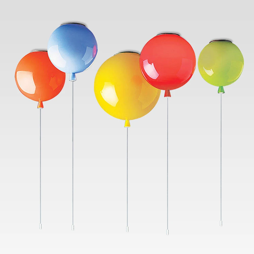 Подвесной светильник в виде воздушного шара акриловый для детской комнаты