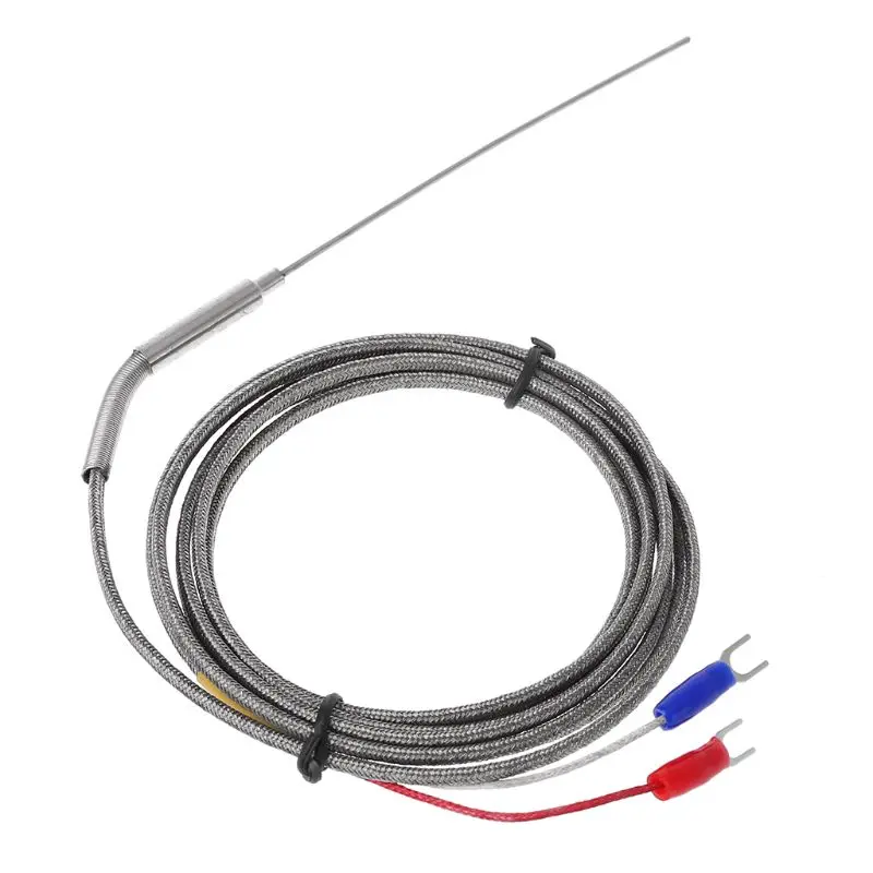

2m K Type Thermocouple Stainless Steel 1.5mm Probe Temperature Controller Sensor