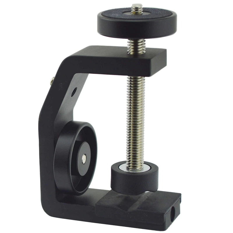 

Розничная продажа Многофункциональный Алюминий зажим UNC1/4 дюйма Винт универсальный держатель C зажим для Камера штатива вспышки Держатель ...