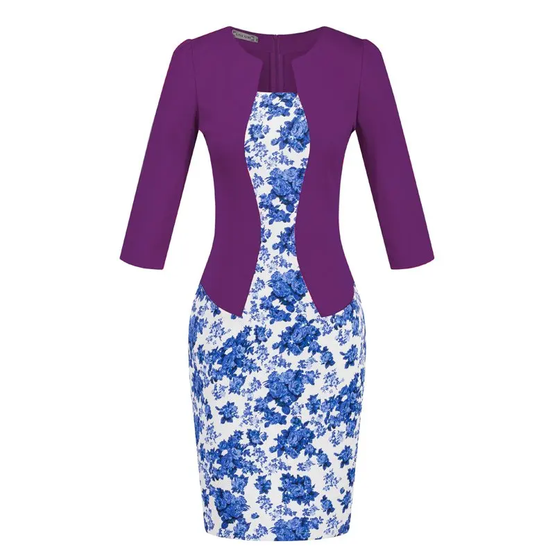 Женское офисное платье-карандаш черное или красное элегантное облегающее платье