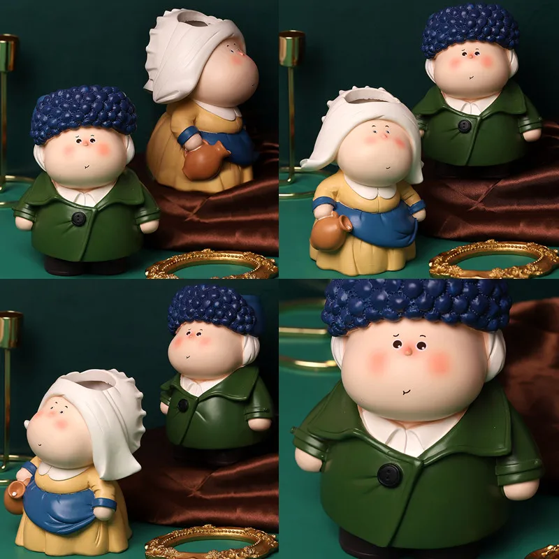 

Half Moon Artist Storage Decoration Anime Character Surprise Gift Dining Table Figurines Send Friends Party Birthday Gifts