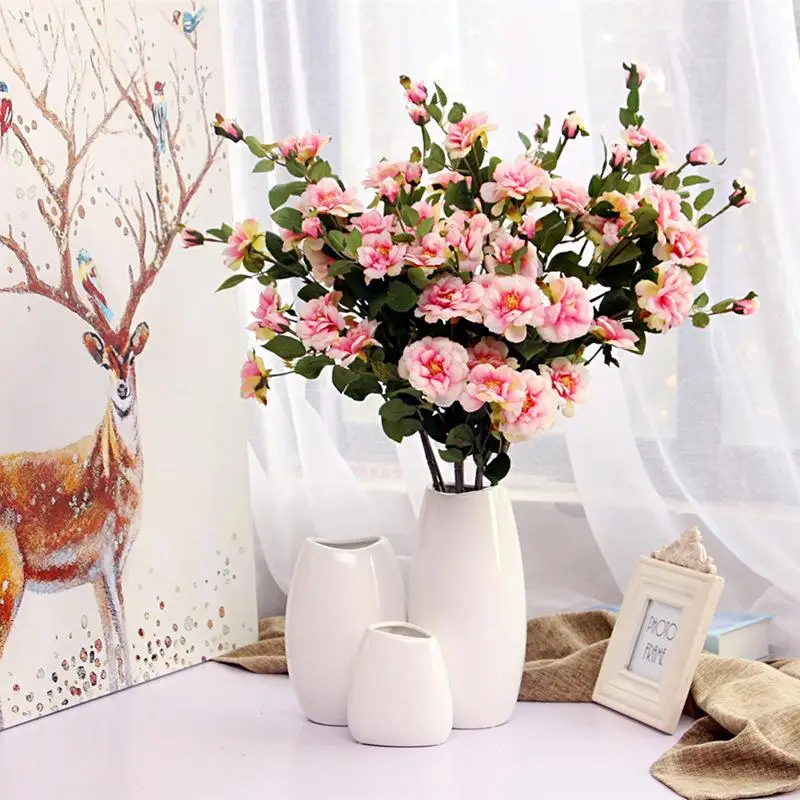 10 белый керамический вставить белая керамическая пресс-форма настольная ваза