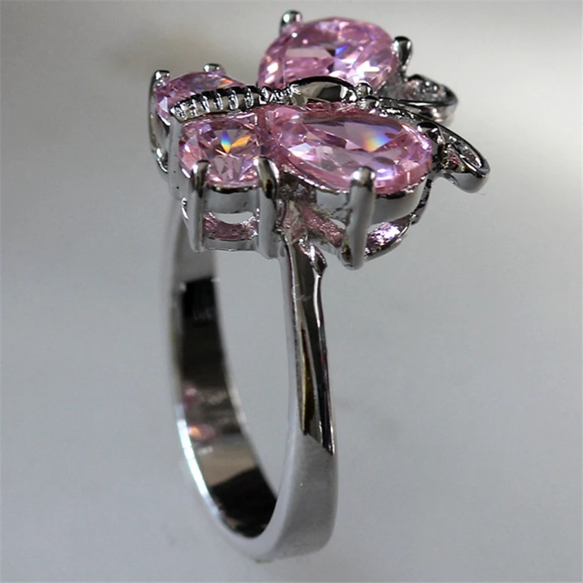 Модные Роскошные обручальные кольца flenz Esme для благородных женщин розовый