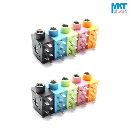 100 шт. 3 5 мм двухканальный гнездовой стерео аудио разъем для разъема телефона