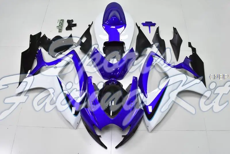 Набор для всего тела GSXR 600 2006 - 2007 K6 синий белый черный корпус комплекты GSX R 750 07