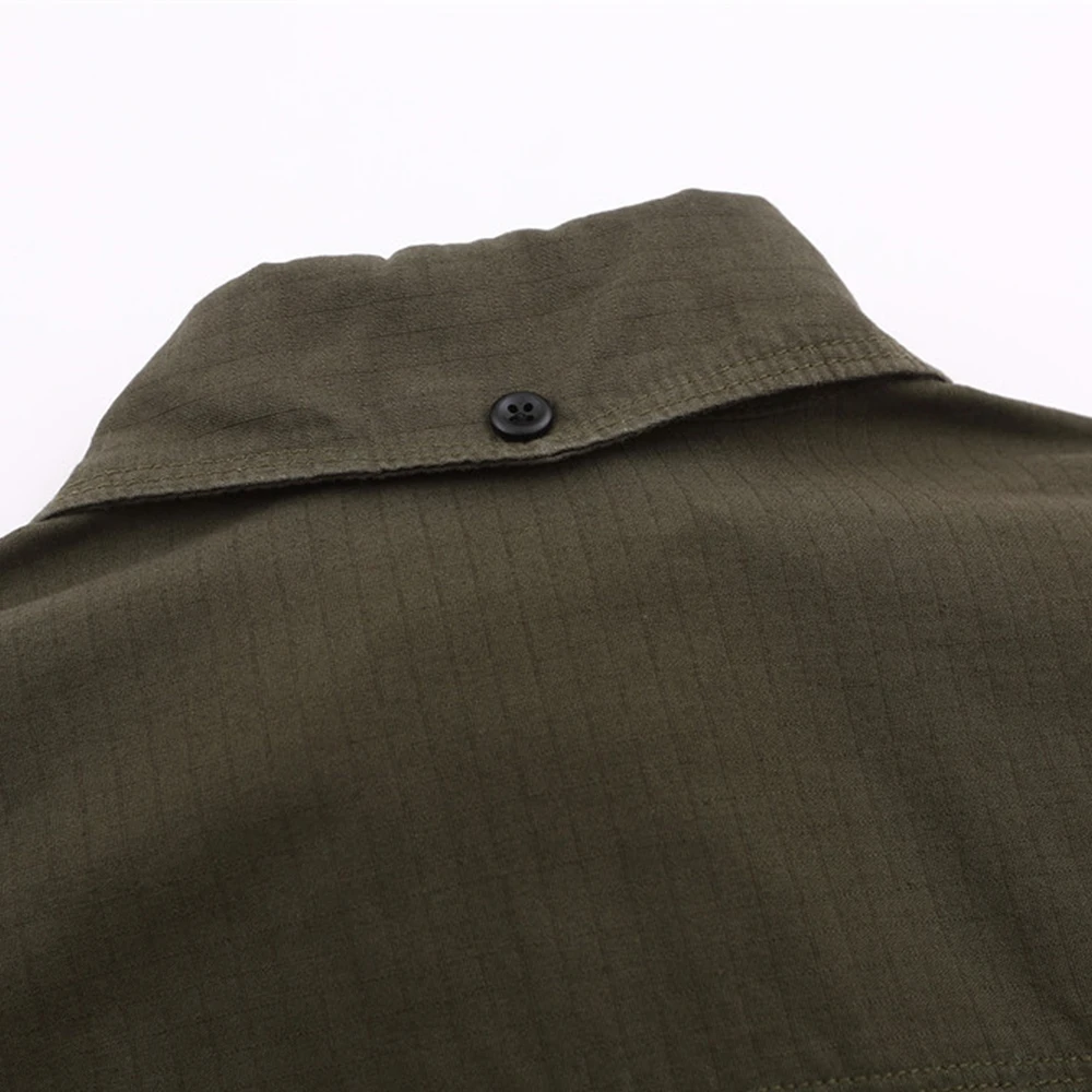 Japanese Retro Multi-pocket Tooling Shirt Men Women Spring Autumn New Lapel Loose Long Sleeve Cargo Shirt Casual Jacket Coat