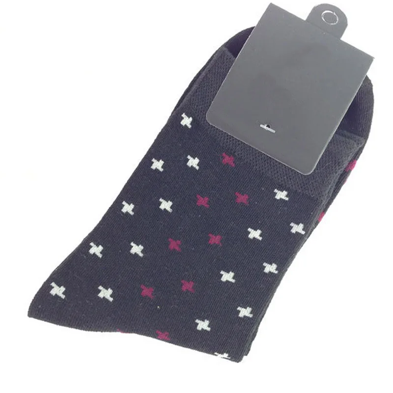 Популярные разноцветные носки для мальчиков эластичные в горошек теплые мужские