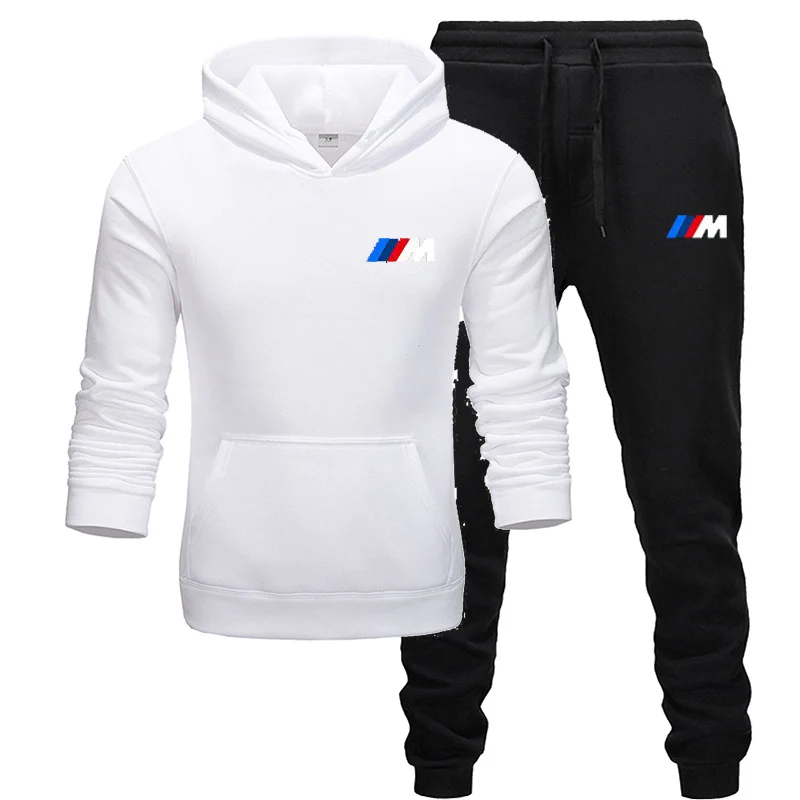

Autumn Winter Men's Sets Hoodies+Pants 2022 New BMW M Harajuku Sport Suits Casual Sweatshirts Tracksuit Brand Sportswear M--XXXL
