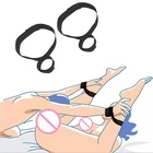 Эротические игры для взрослых БДСМ бондаж Фетиш вспомогательное оборудование эротический эротик для пар Черные наручники манжеты на лодыжку секс-шоп