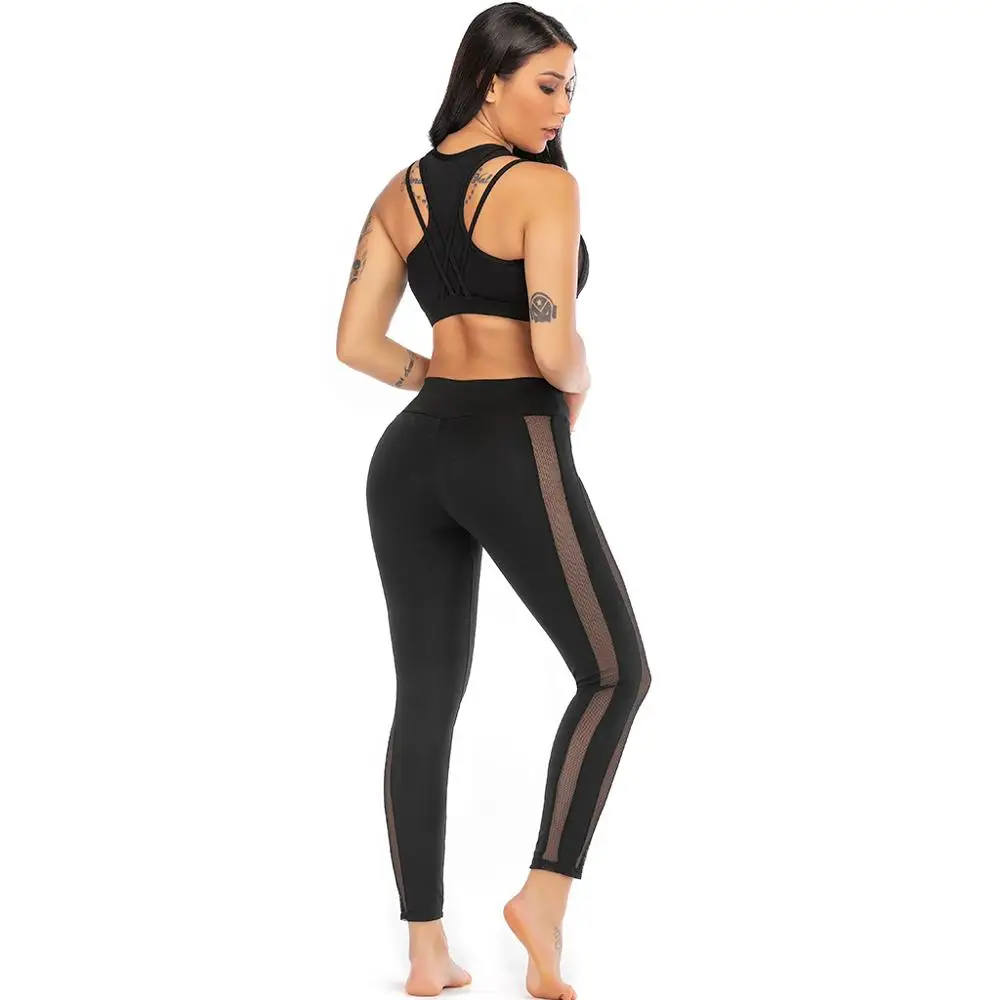 2019 осенний спортивный комплект дышащая Спортивная одежда для женщин потеть в