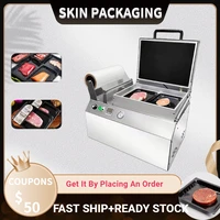 fresh meat vacuum skin packaging machine seafood tray sealer film cover packing machine for lobstersteakfish