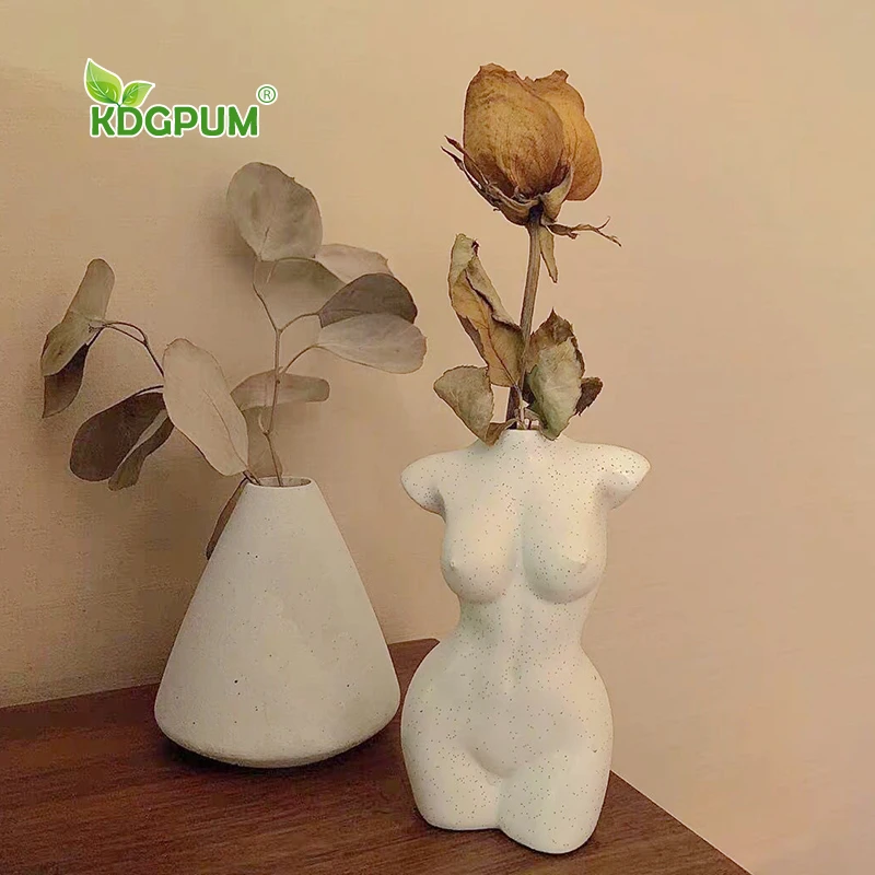Современная ручная работа ваза Статуэтка смола для боди арта дизайн открытые