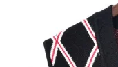 

2020 Fall/winter New Diamond Check Letter Wool Knitted Vest Cardigan