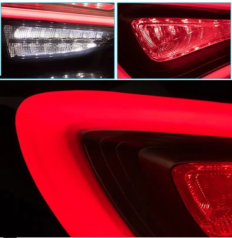 Автомобильные Внешние Luces Neblineros Para Автомобильные светодиодные Drl фары Задние Автомобильные фары в сборе 12 13 14 15 для hyundai Elantra