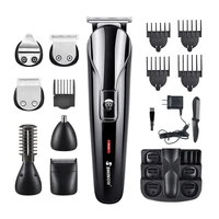 men professional electric hair clipper 6 in 1 multifunctional hair cutter machine rechargeable hair trimmer for beard nose ears