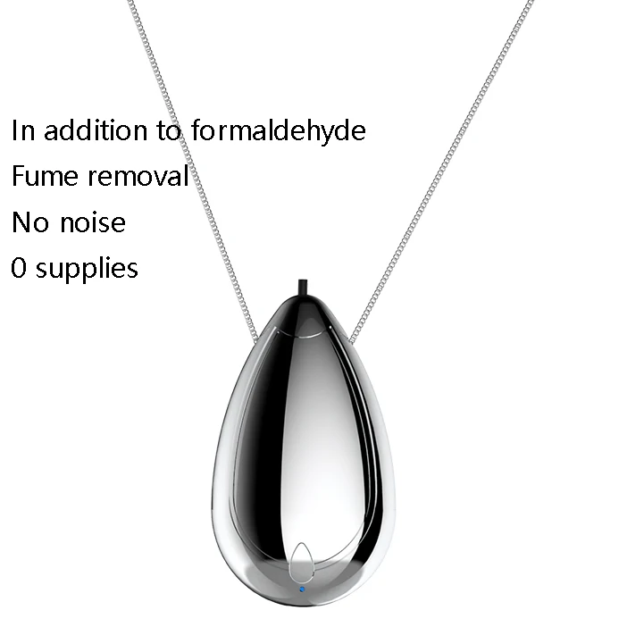 

2 Pcs Fashionable Personal Wearable Mini Portable Rechargeable Negative Ion Hanging Neck Air Purifier