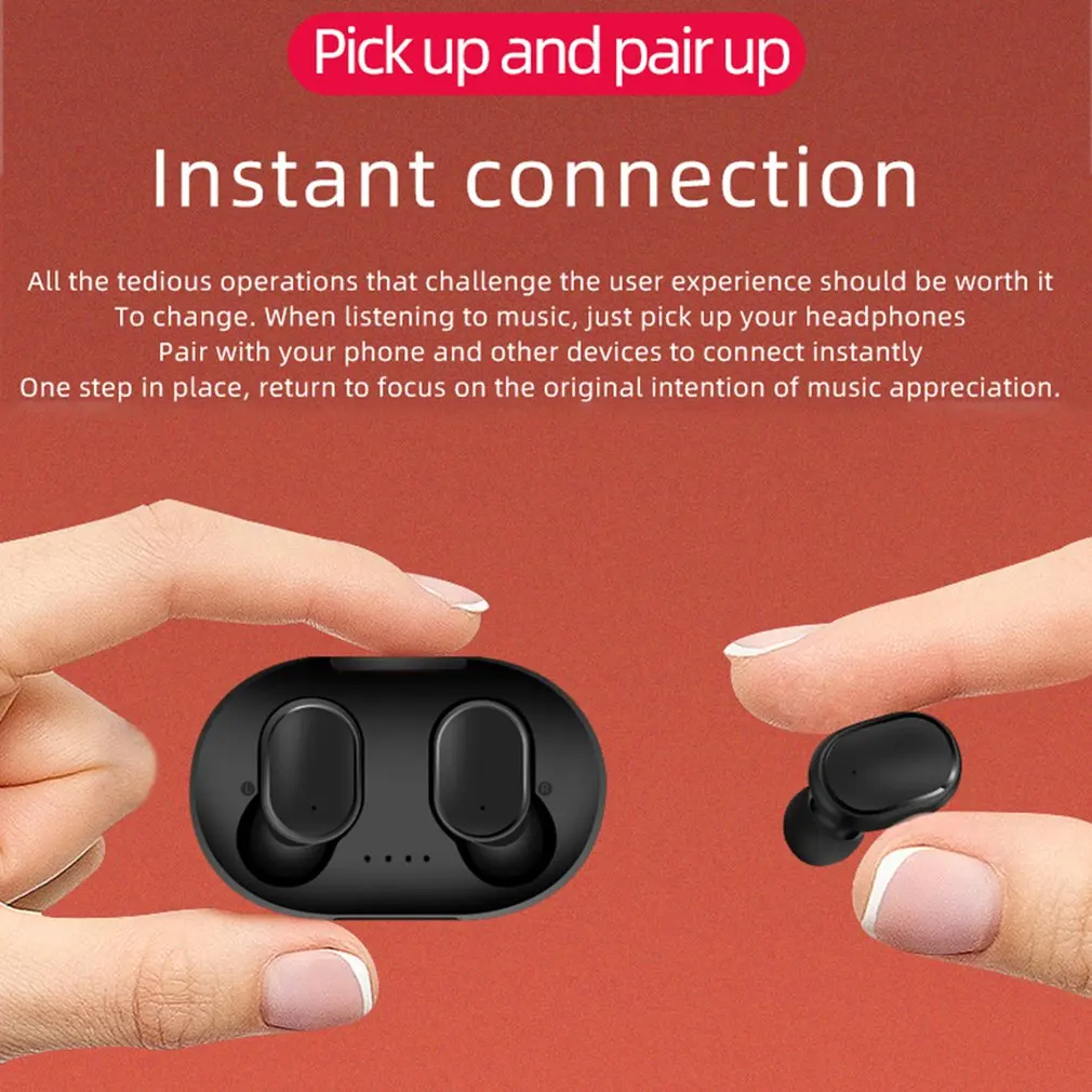 TWS A6S Bluetooth гарнитура PK Redmi Airdots беспроводные наушники 5 0 с шумоподавлением