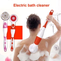 4 in 1 electric back shower brush bath cleaning massage automatic brush multifunctional waterproof anti slip shower spa tool
