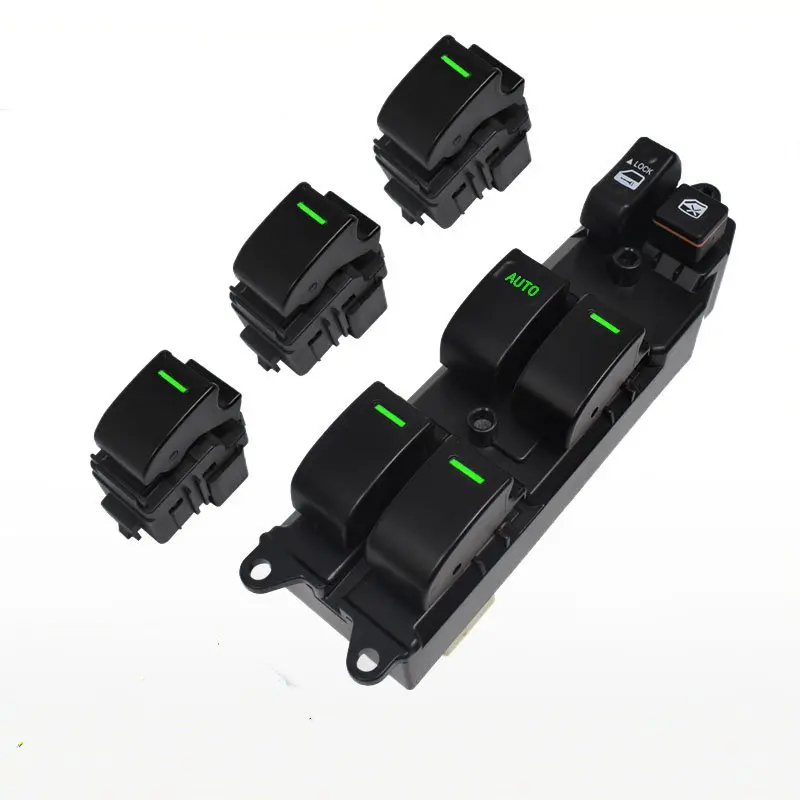 

Новый светодиодный зеленый свет, главный переключатель управления стеклоподъемником для Toyota Corolla 2004-2013, для Toyota Vios 2002-2007, для rav4 18-контактный