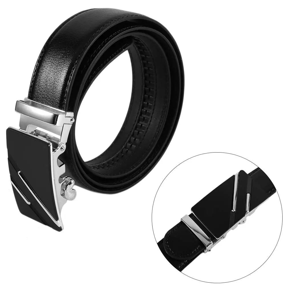 Мужской ремень из коровьей кожи Модный деловой мужской пояс с автоматической
