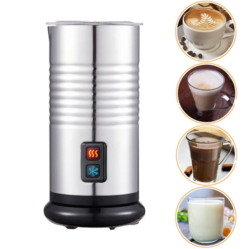 

Stainless Steel Automatic Coffee Cold and Hot Milk Foam Machine Small Home Milk Frother Portable Milk Heating Machine